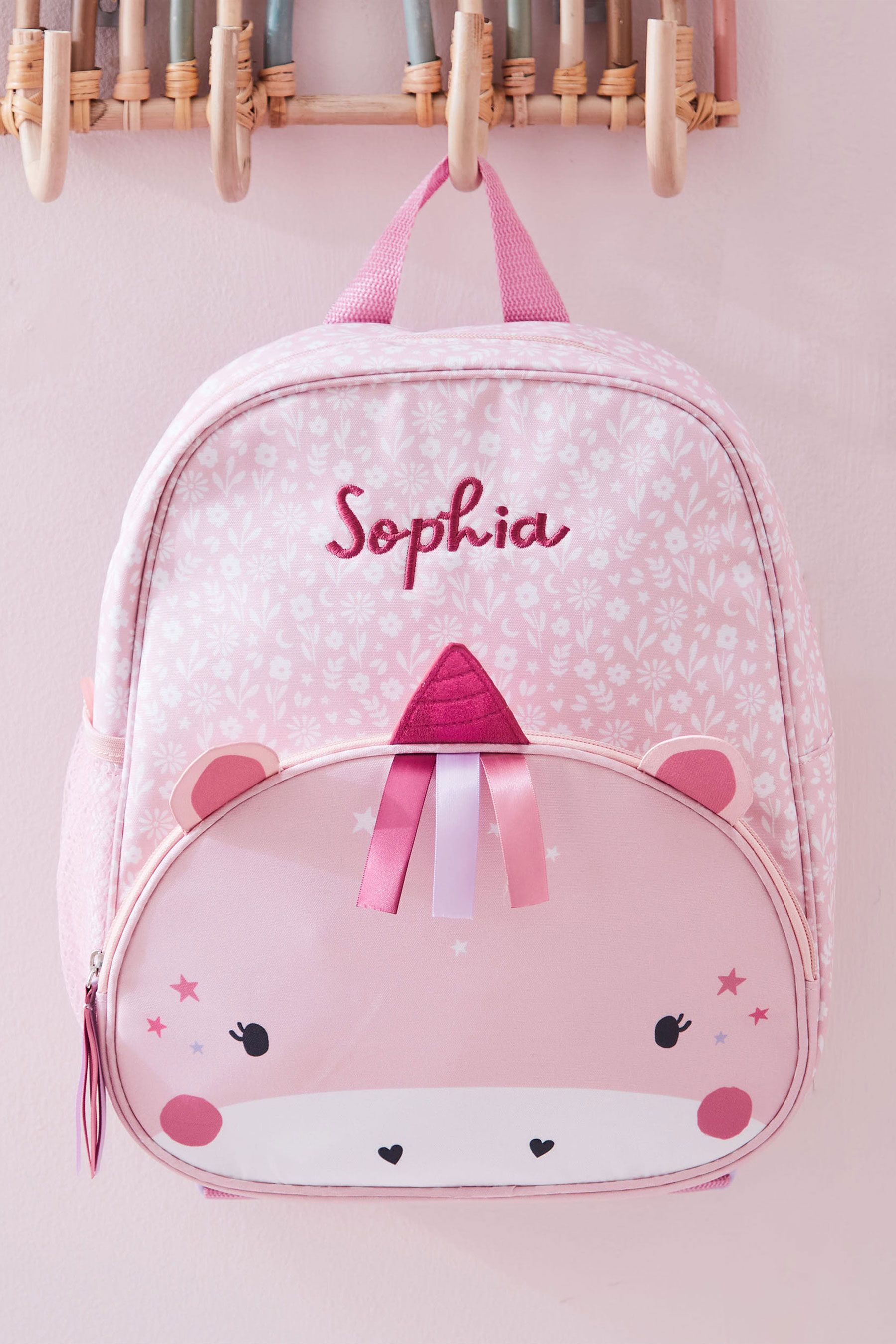 Personalised unicorn backpack clearance