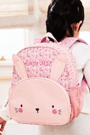 Personalised Pink Bunny Medium Backpack - Image 1 of 6