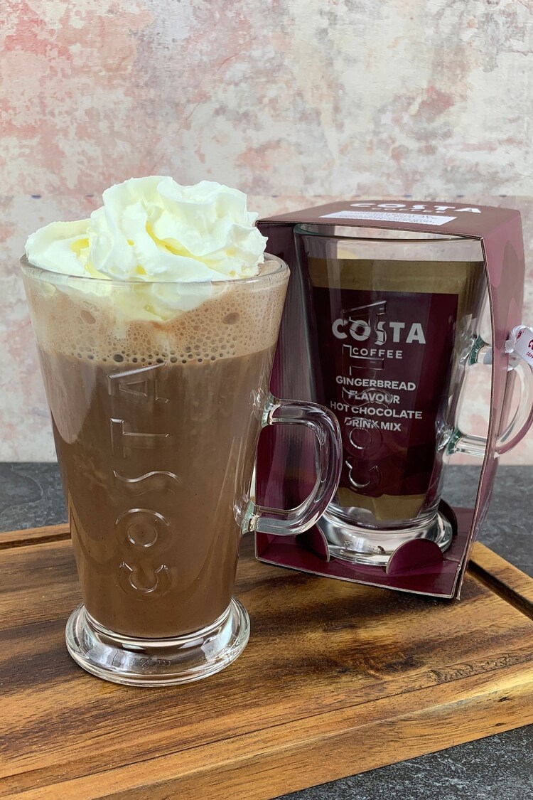 Costa Costa Gingerbread Hot Chocolate Glass - Image 1 of 3