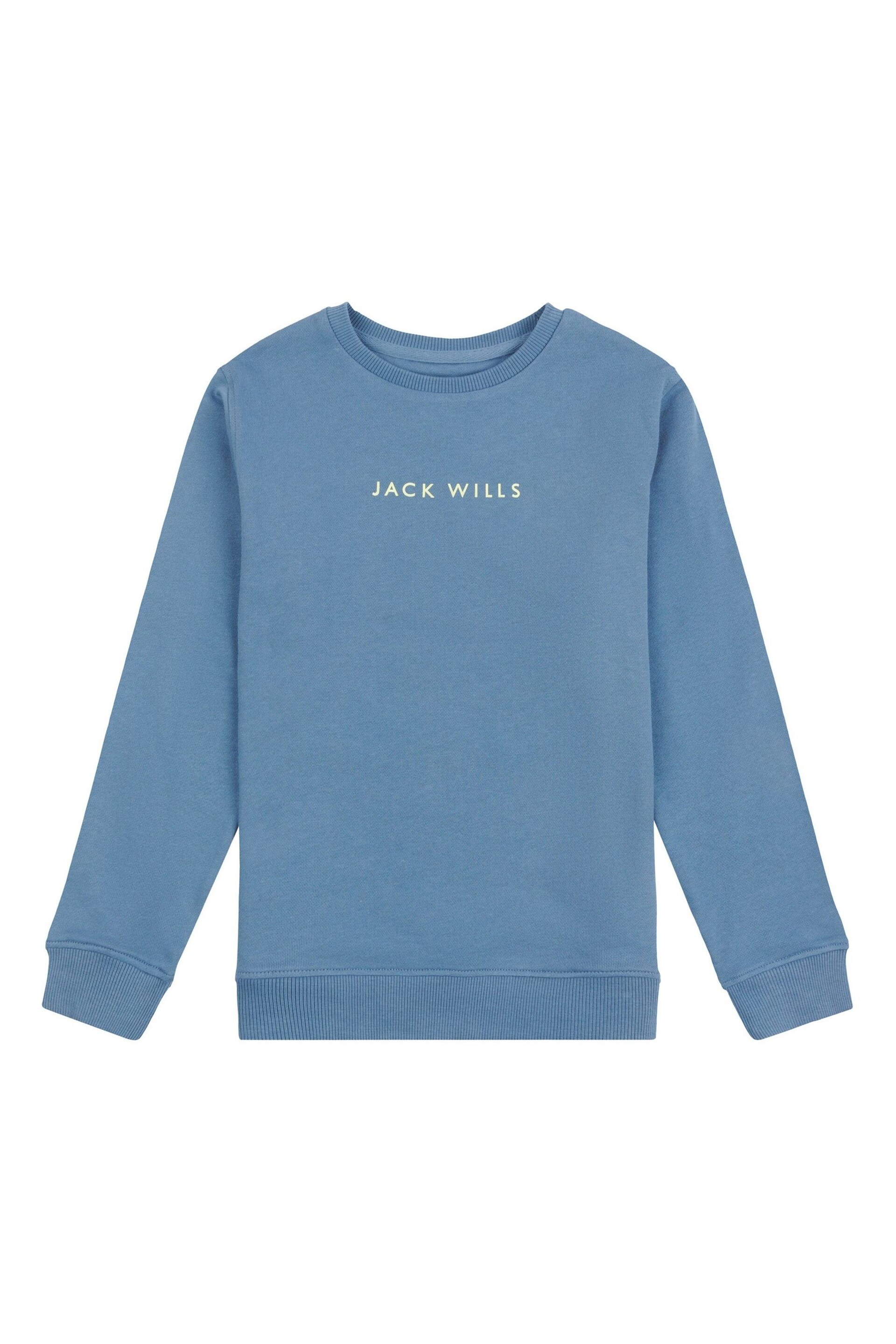 Jack Wills Boys Blue Digital Graphic Sweatshirt - Image 5 of 7