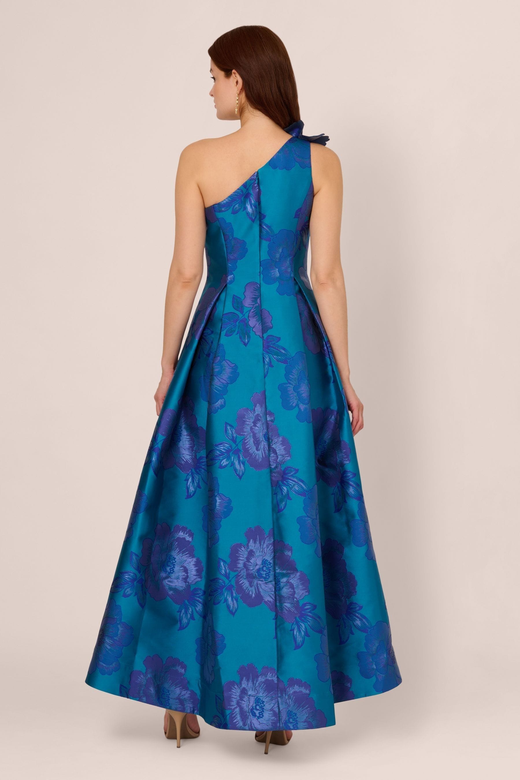 Adrianna papell floral high low dress shop