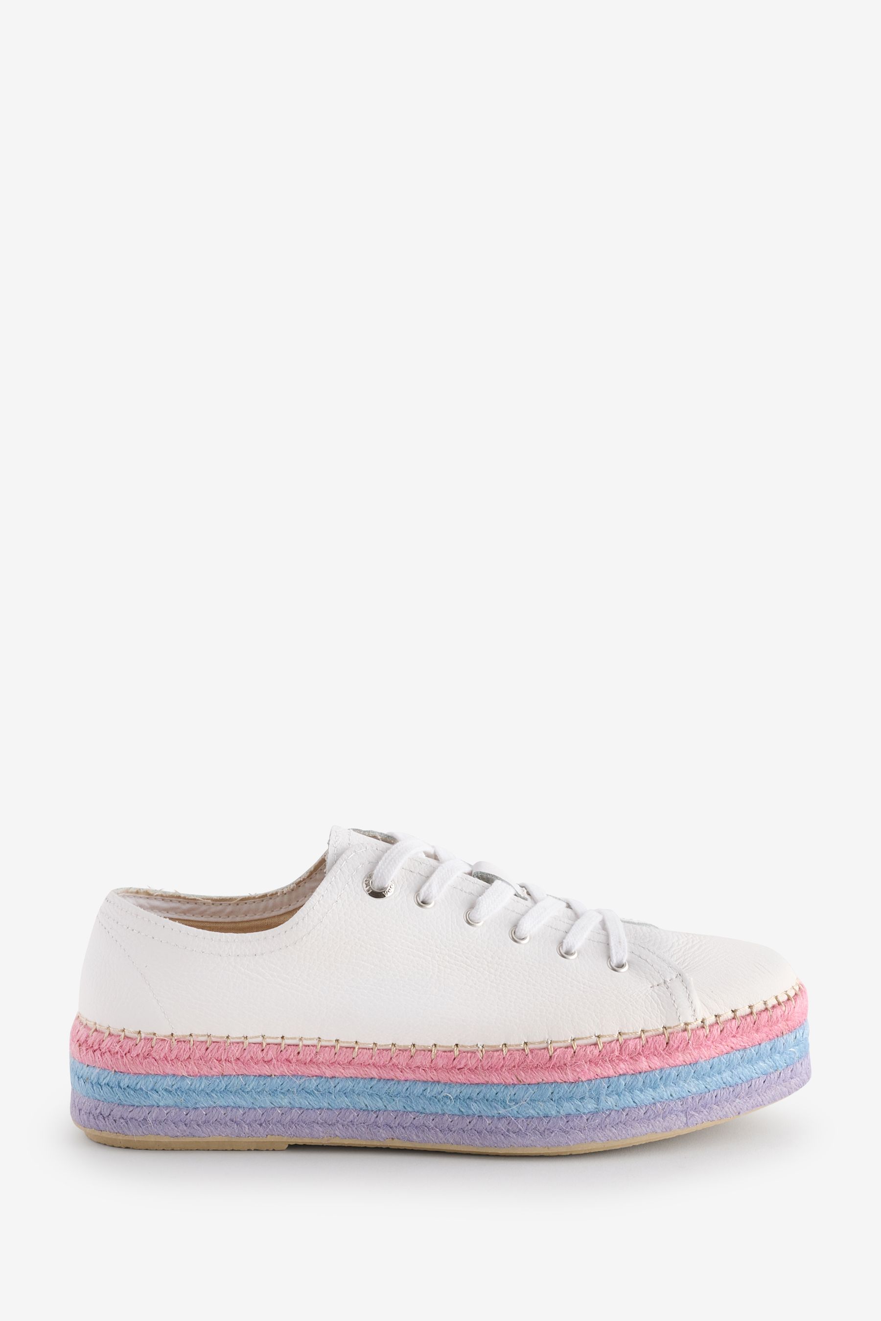 Buy Moda In Pelle Braidee Unlined Lace Up Espadrile Trainers from Next Bahrain
