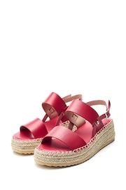 Moda In Pelle Nashay Two Part Low Espadrille Wedges - Image 3 of 4