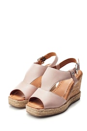 Moda In Pelle Petrina T Bar Front Wedge Sandals - Image 3 of 4