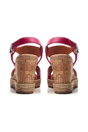 Moda In Pelle Petrina T Bar Front Wedge Sandals - Image 2 of 4