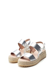 Moda In Pelle Nashay Two Part Low Espadrille Wedges - Image 3 of 4