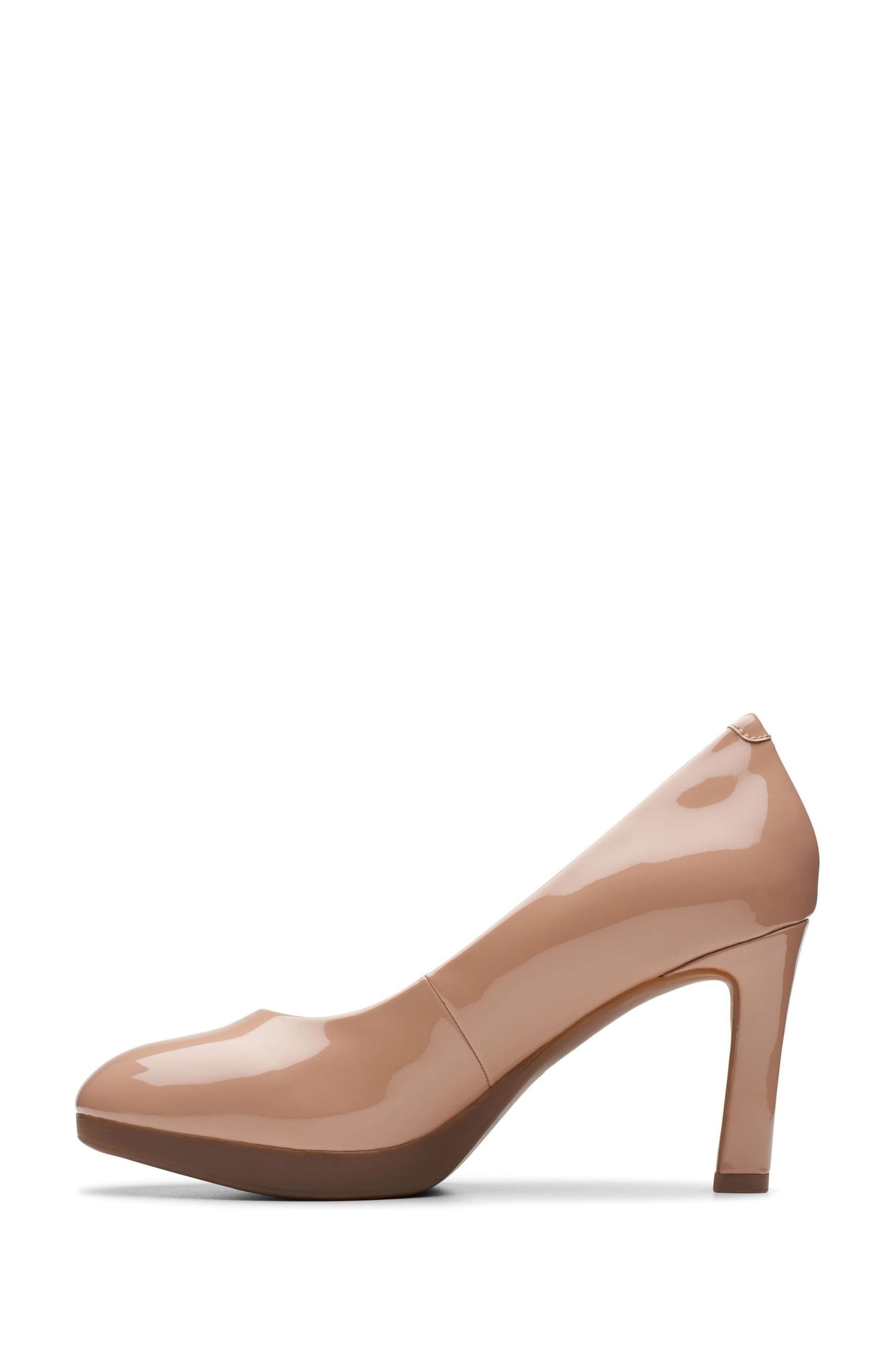 Clarks Nude Praline Patent Ambyr 2 Braley Shoes - Image 6 of 7