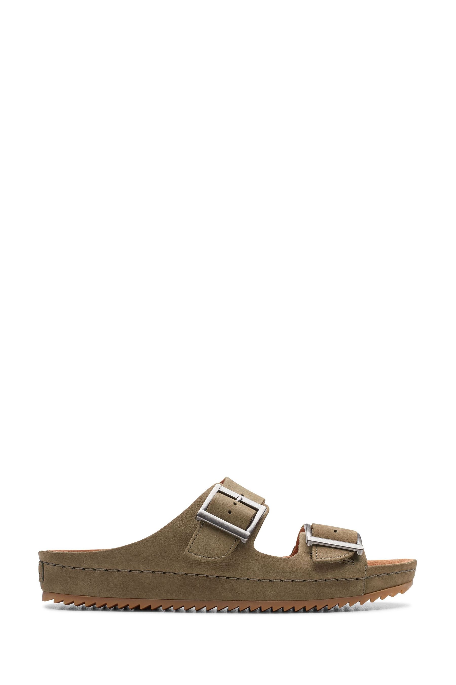 Buy Clarks Green Leather Brookleigh Sun Sandals from Next Luxembourg