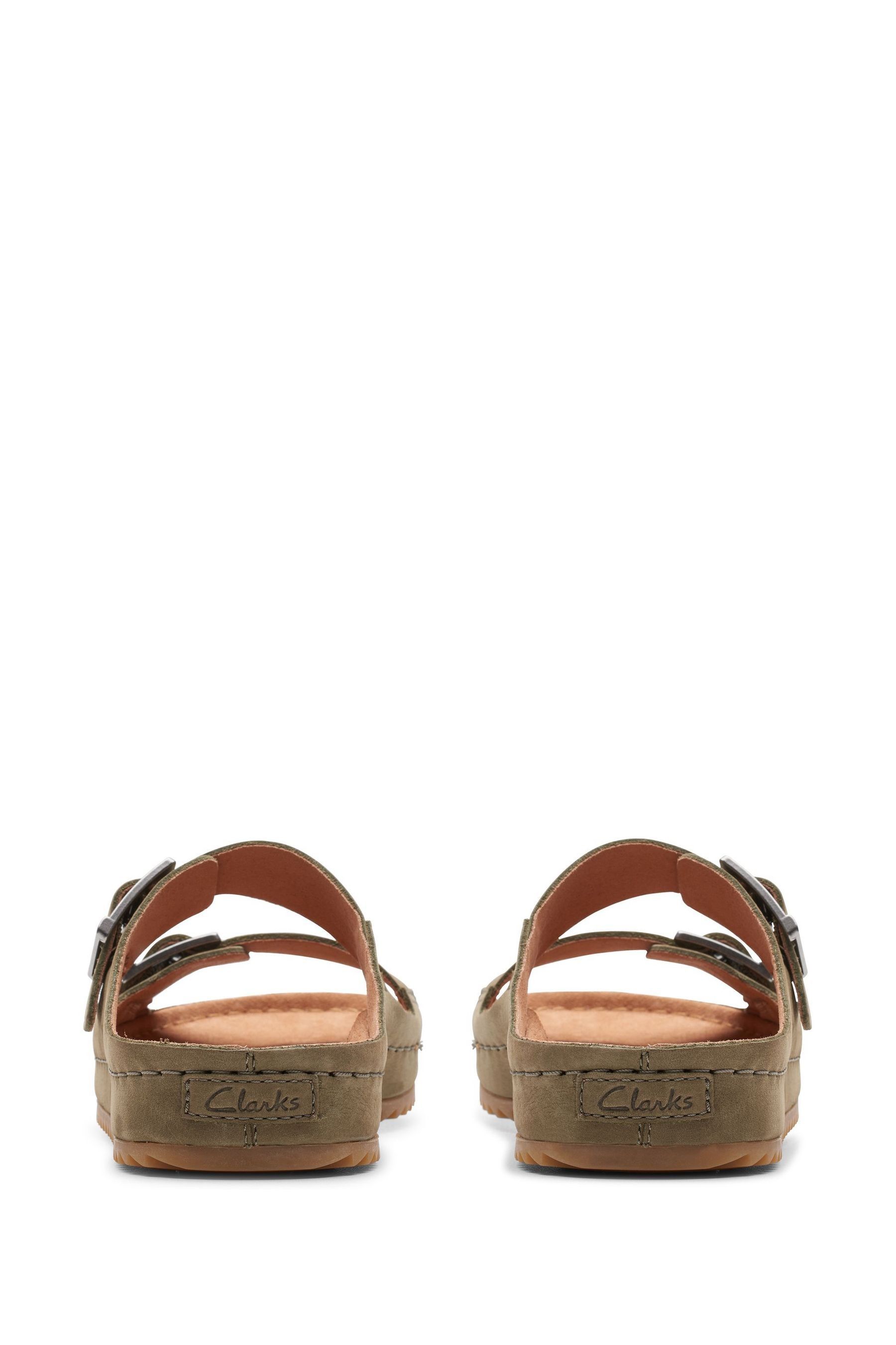 Clarks olive green sandals shop