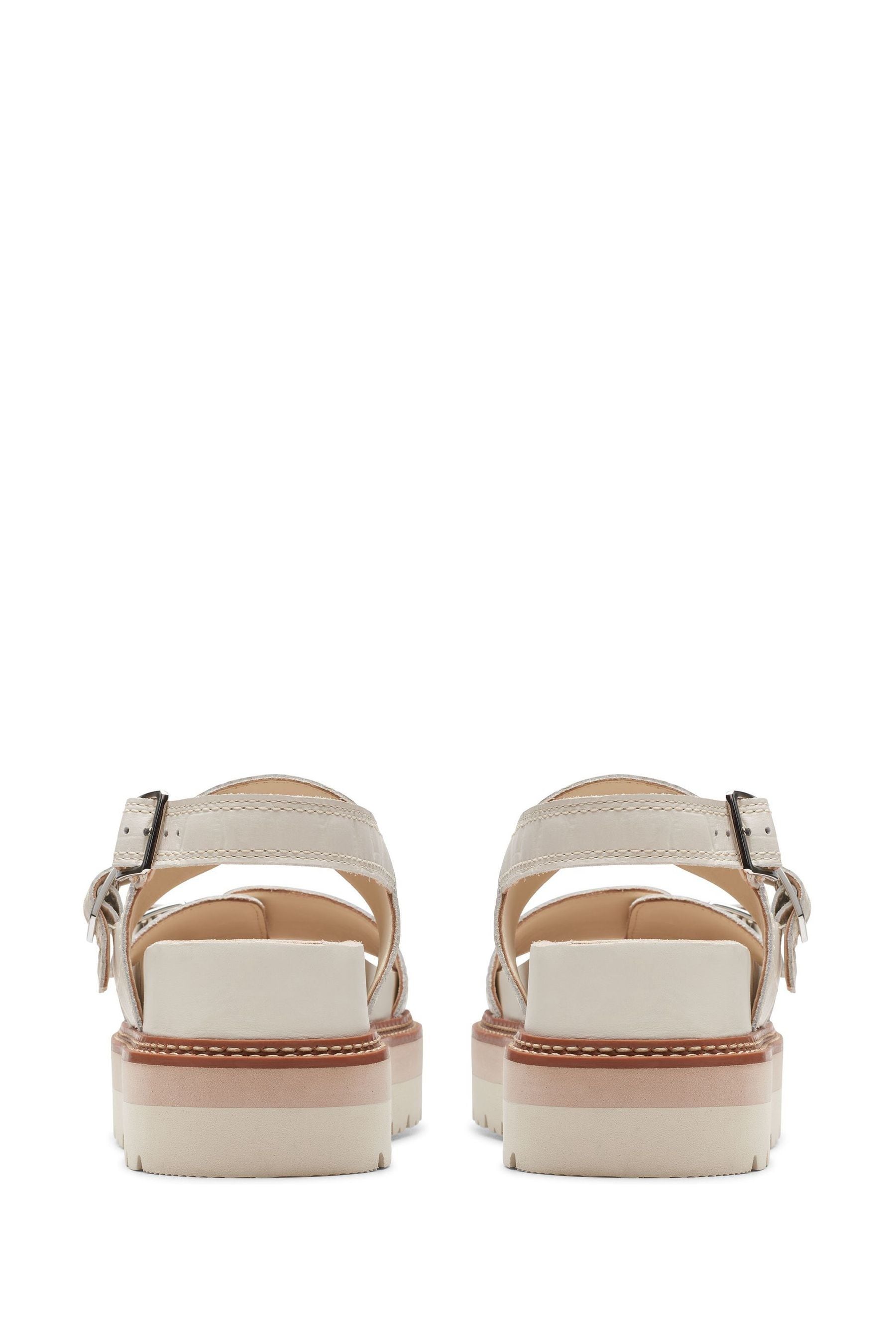 Clarks cream sandals hotsell