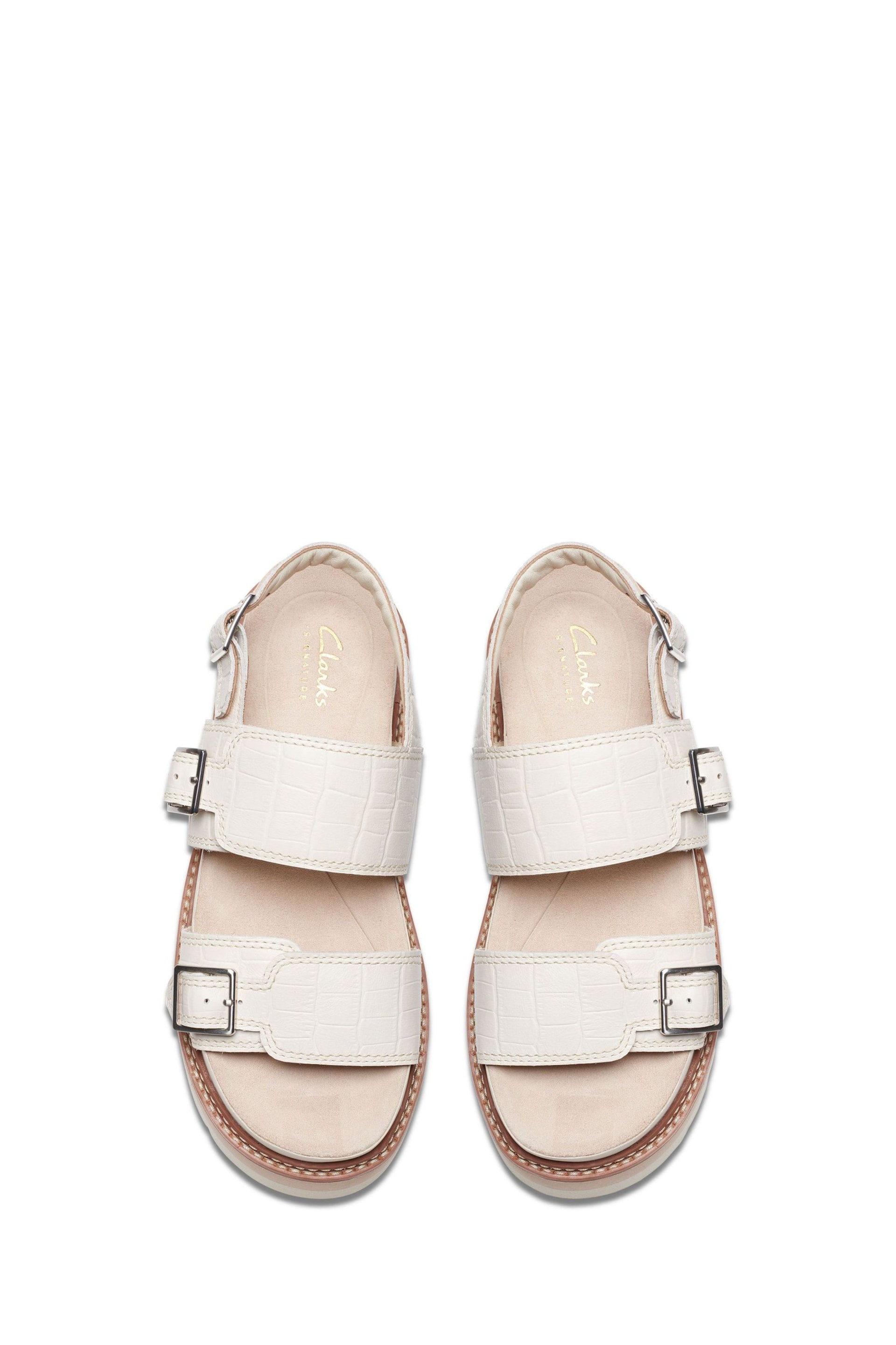 Clarks Cream Interest Orianna Glide Sandals - Image 5 of 7