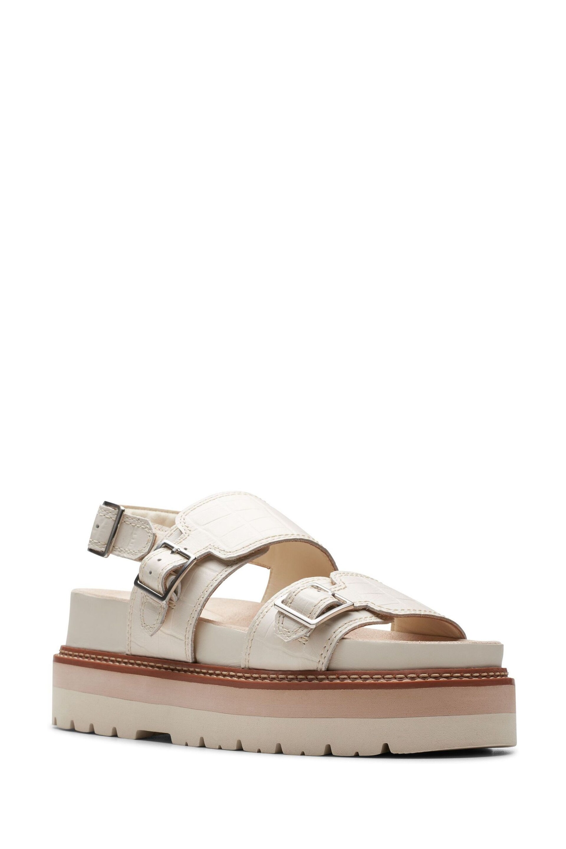 Clarks Cream Interest Orianna Glide Sandals - Image 7 of 7