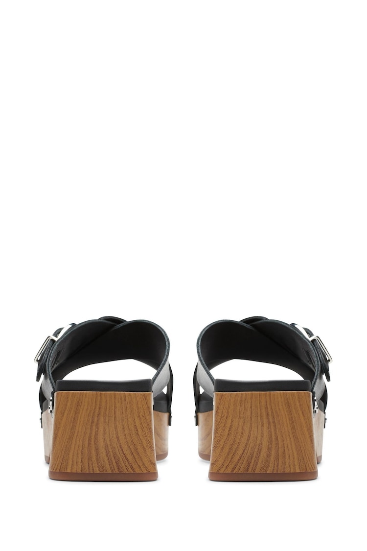 Clarks Black Leather Sivanne Walk Sandals - Image 2 of 7