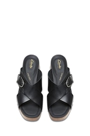 Clarks Black Leather Sivanne Walk Sandals - Image 5 of 7