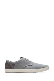 Clarks Grey Canvas Sharkford Walk Shoes - Image 1 of 7