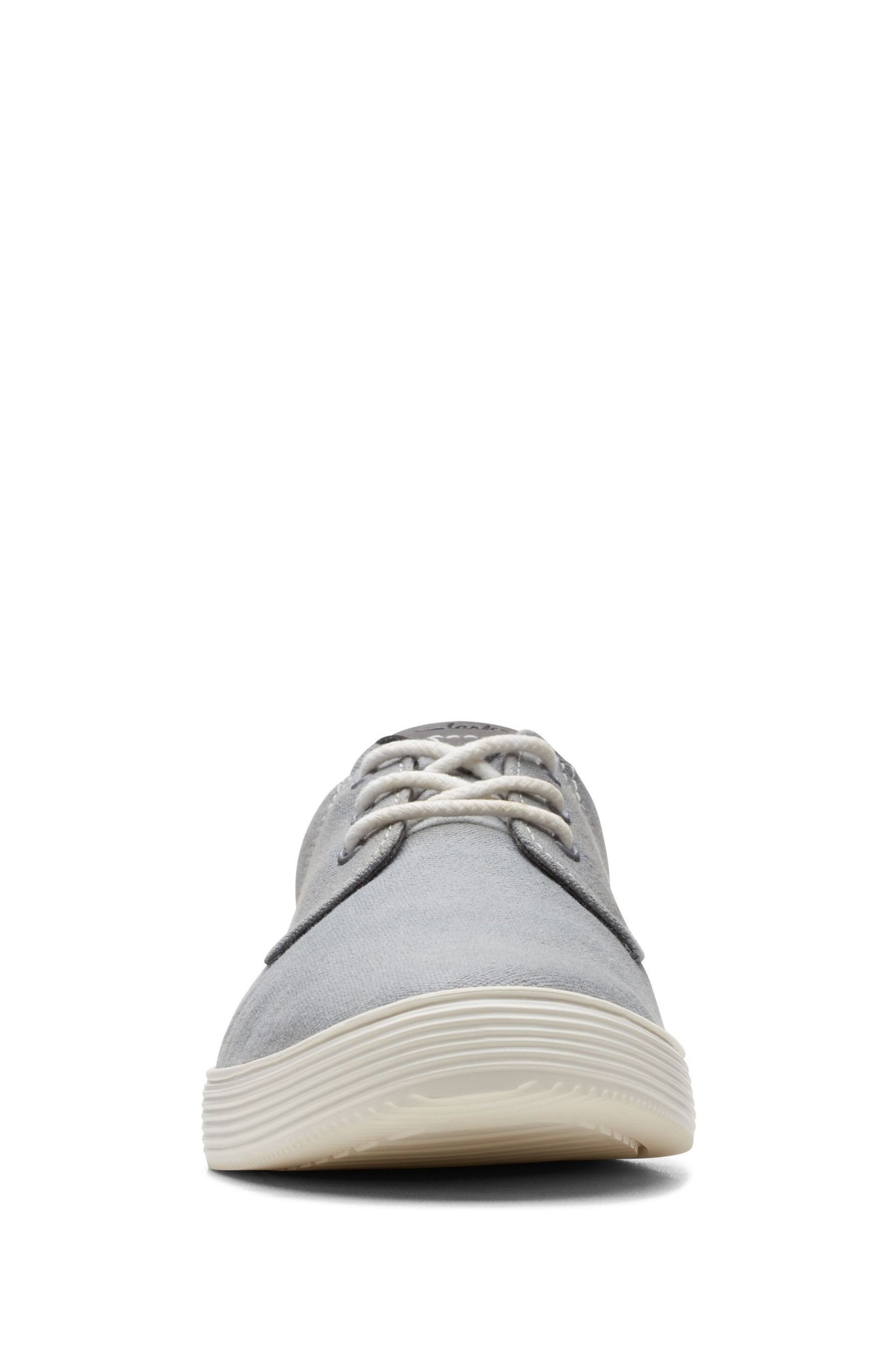 Clarks Grey Canvas Sharkford Walk Shoes - Image 3 of 7