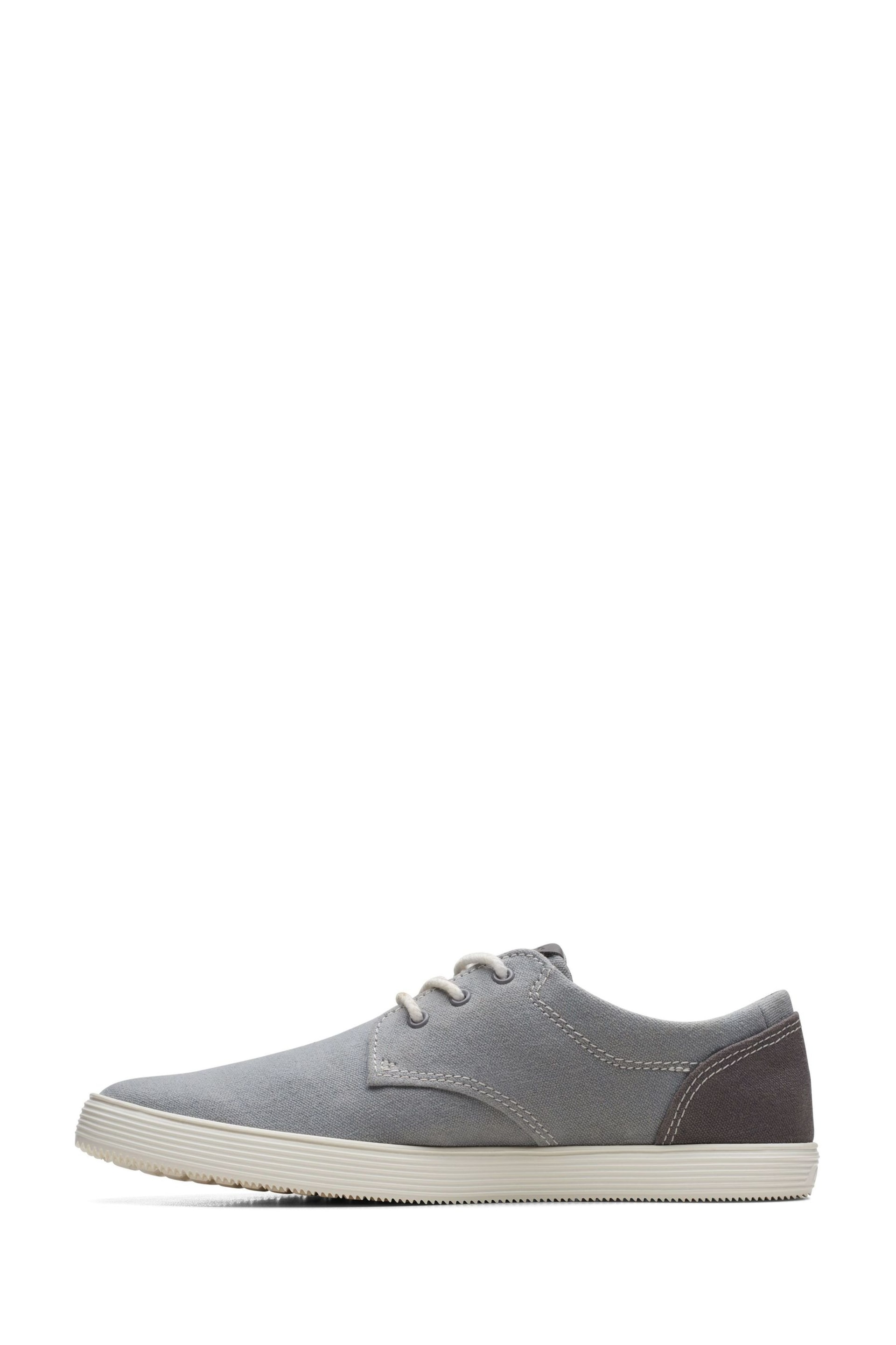 Clarks Grey Canvas Sharkford Walk Shoes - Image 5 of 7
