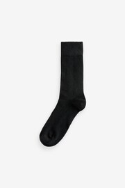 Black Lambswool Signature Socks - Image 2 of 5