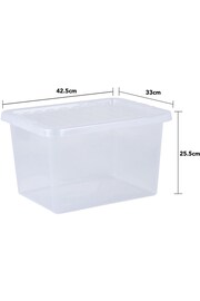 Wham Clear Set of 5 Crystal 25L Box & Lid - Image 5 of 5