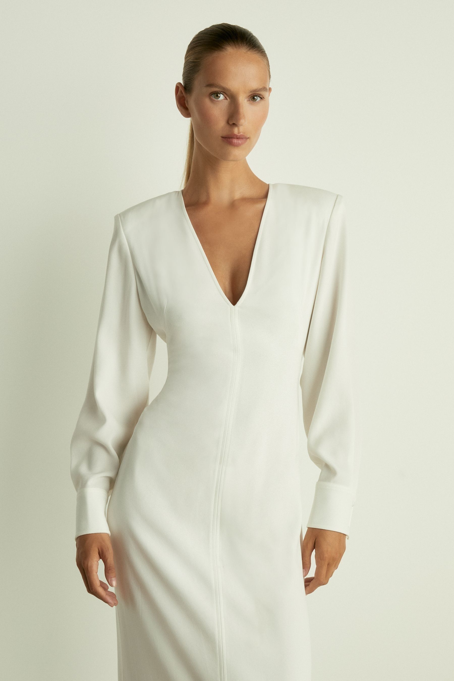 Reiss white dress top