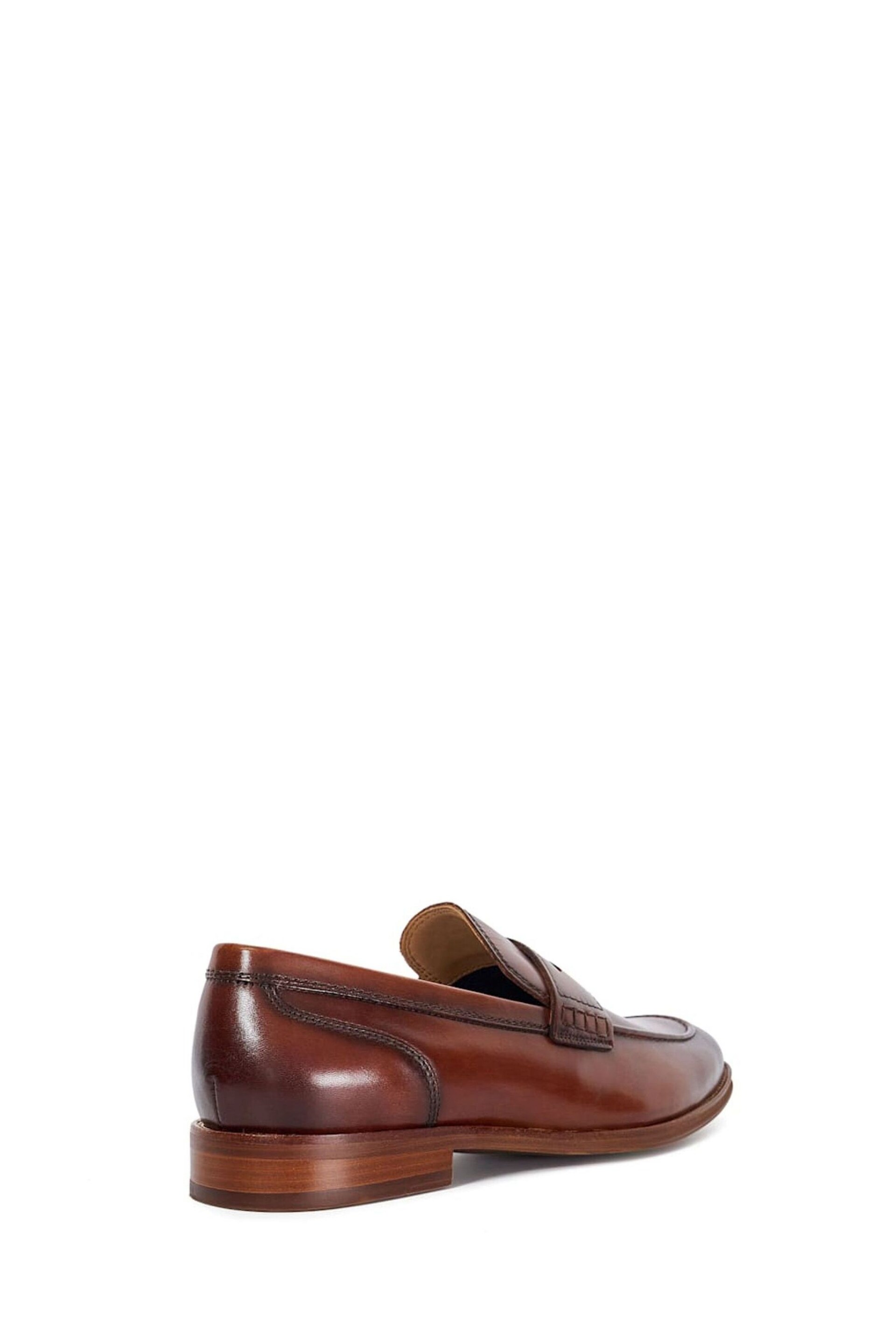 Dune London Brown Wide Fit Sulli Sole Penny Loafers - Image 3 of 6
