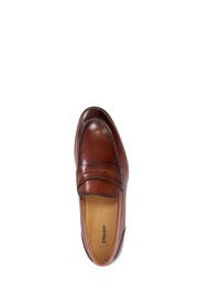 Dune London Brown Wide Fit Sulli Sole Penny Loafers - Image 5 of 6