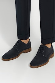 Dune London Blue Bridon Piped Gibson Casual Shoes - Image 1 of 5