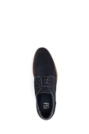 Dune London Blue Bridon Piped Gibson Casual Shoes - Image 5 of 5