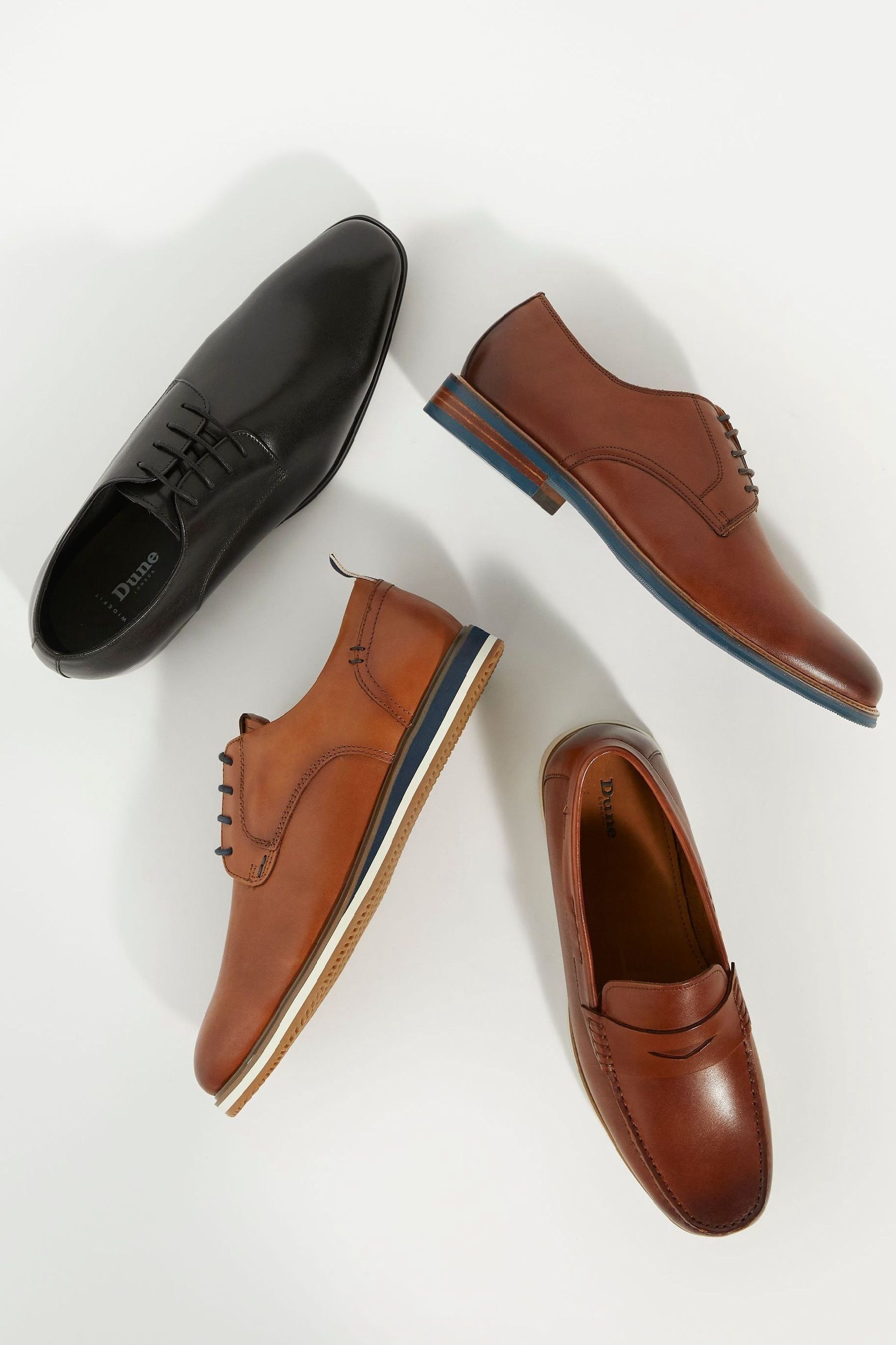 Dune red loafers clearance