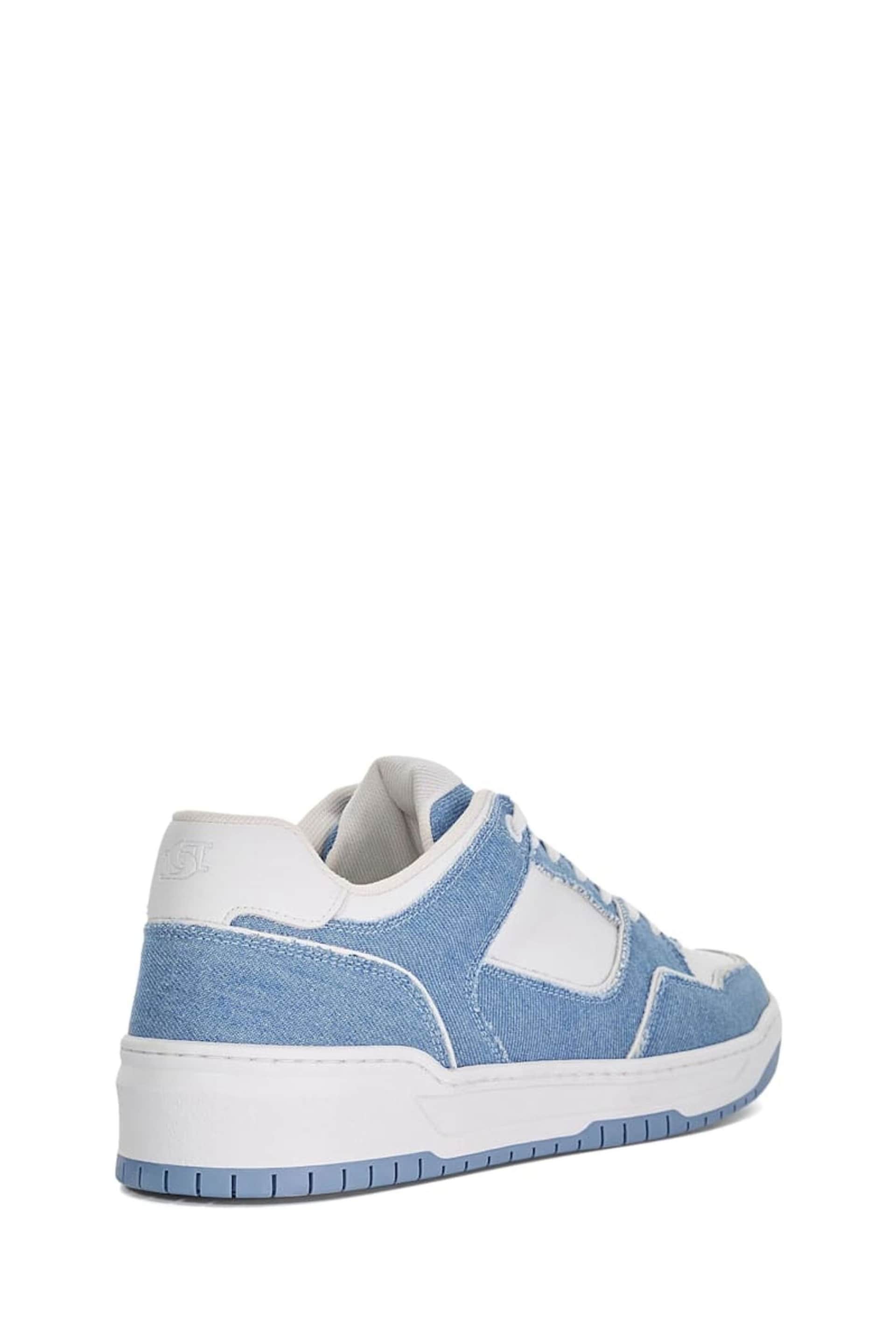 Dune London Blue Tainted Chunky Court Trainers - Image 3 of 6