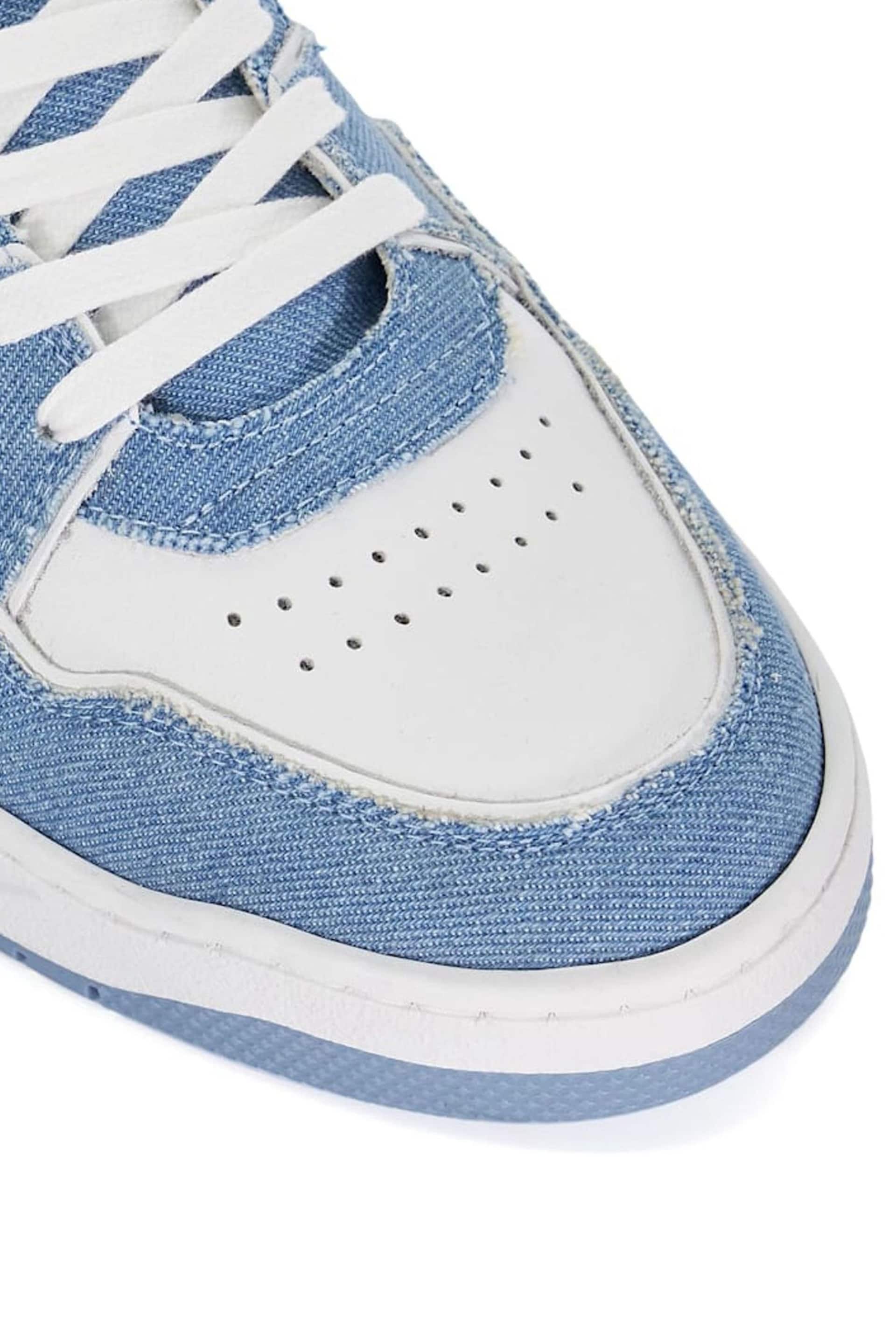 Dune London Blue Tainted Chunky Court Trainers - Image 5 of 6