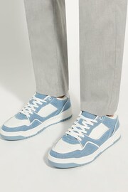 Dune London Blue Tainted Chunky Court Trainers - Image 6 of 6