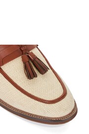 Dune London Brown Sought Mixed Material Loafers - Image 6 of 6