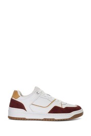 Dune London Red Tainted Chunky Court Trainers - Image 1 of 6