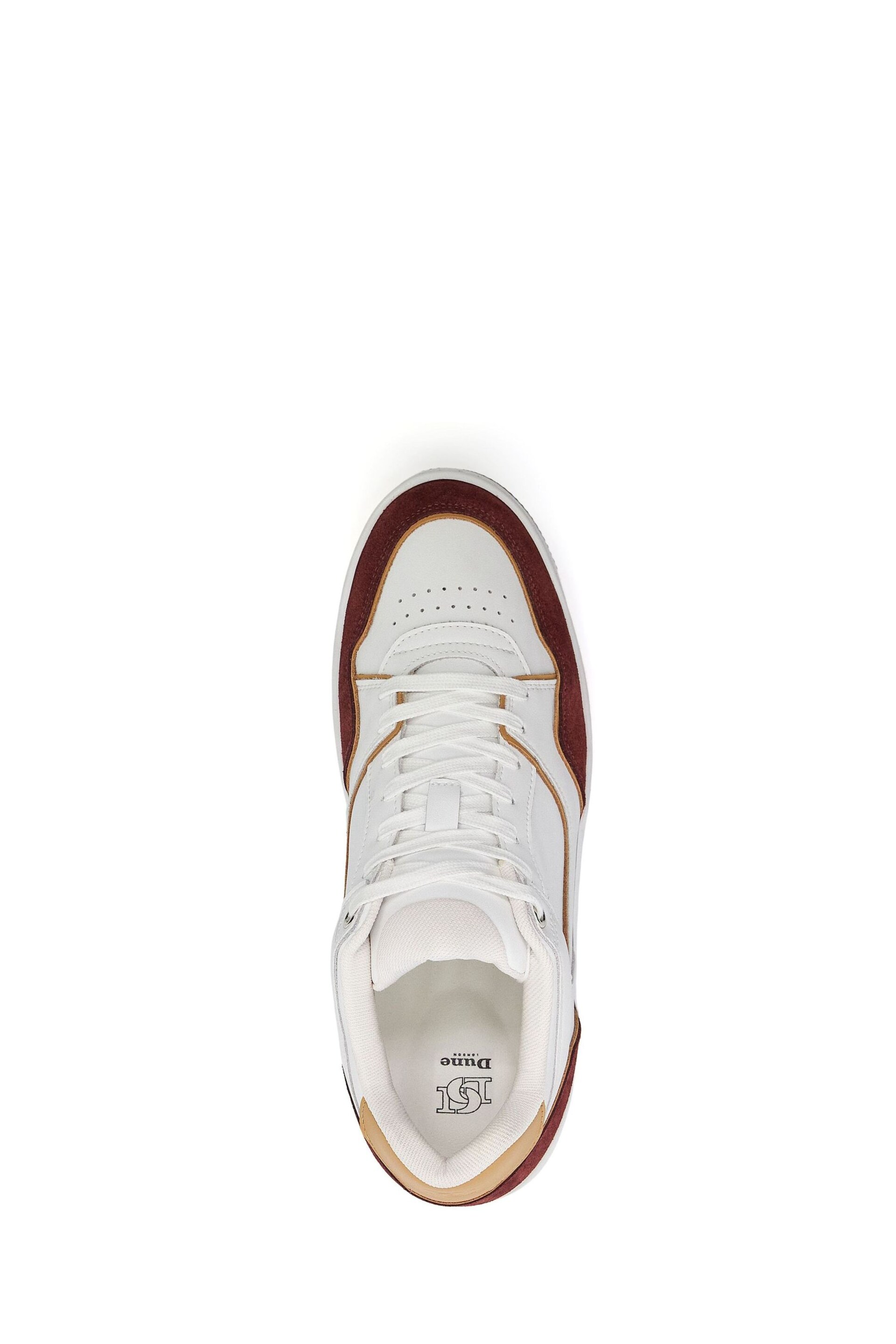Dune London Red Tainted Chunky Court Trainers - Image 4 of 6