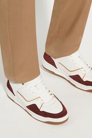 Dune London Red Tainted Chunky Court Trainers - Image 6 of 6