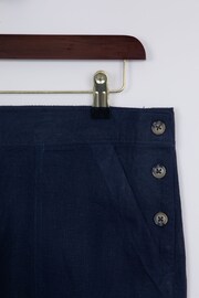 Lakeland Leather Blue Clothing Sophie Linen Blend Shorts - Image 3 of 3