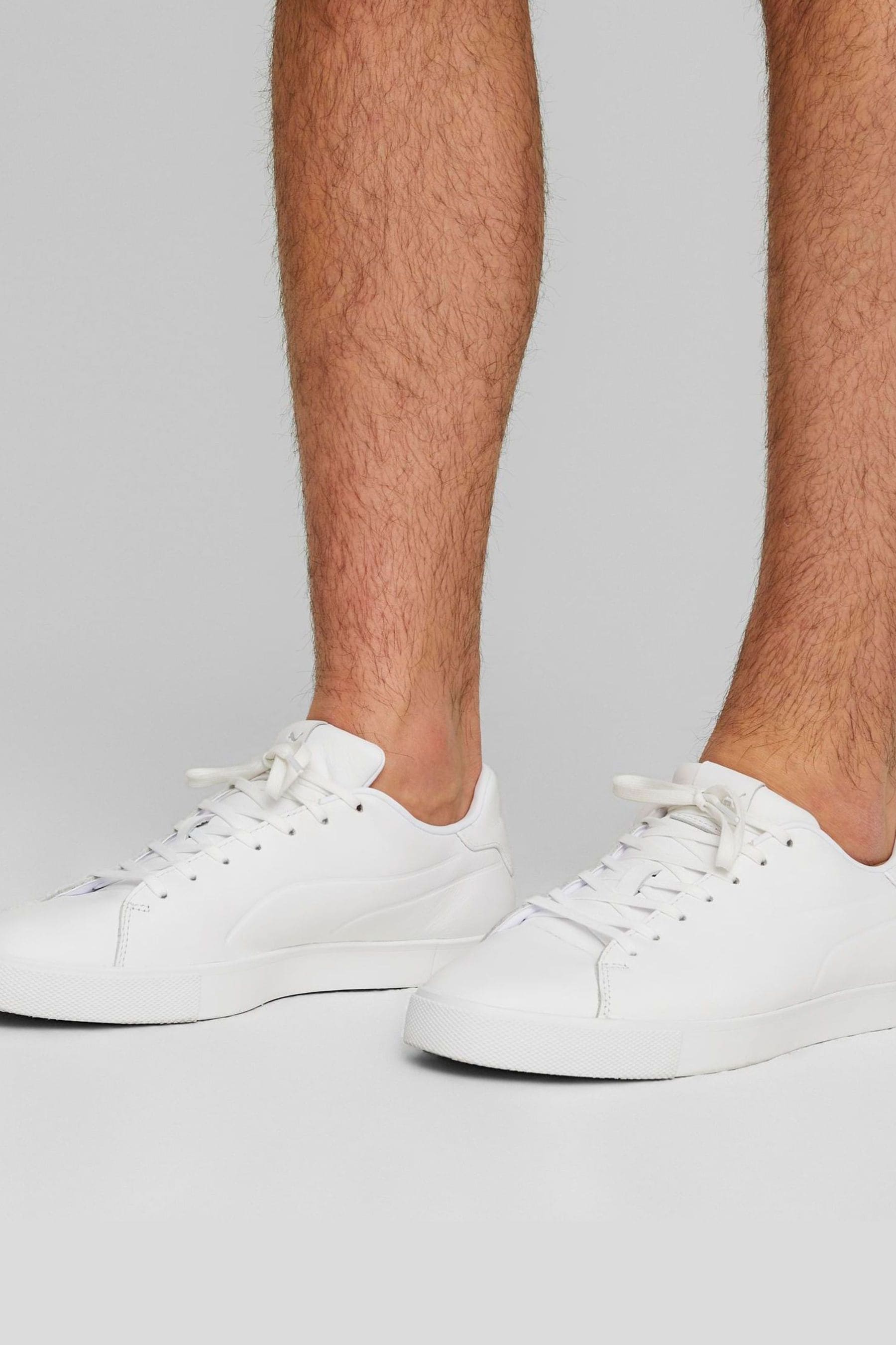 Puma pure white shoes outlet