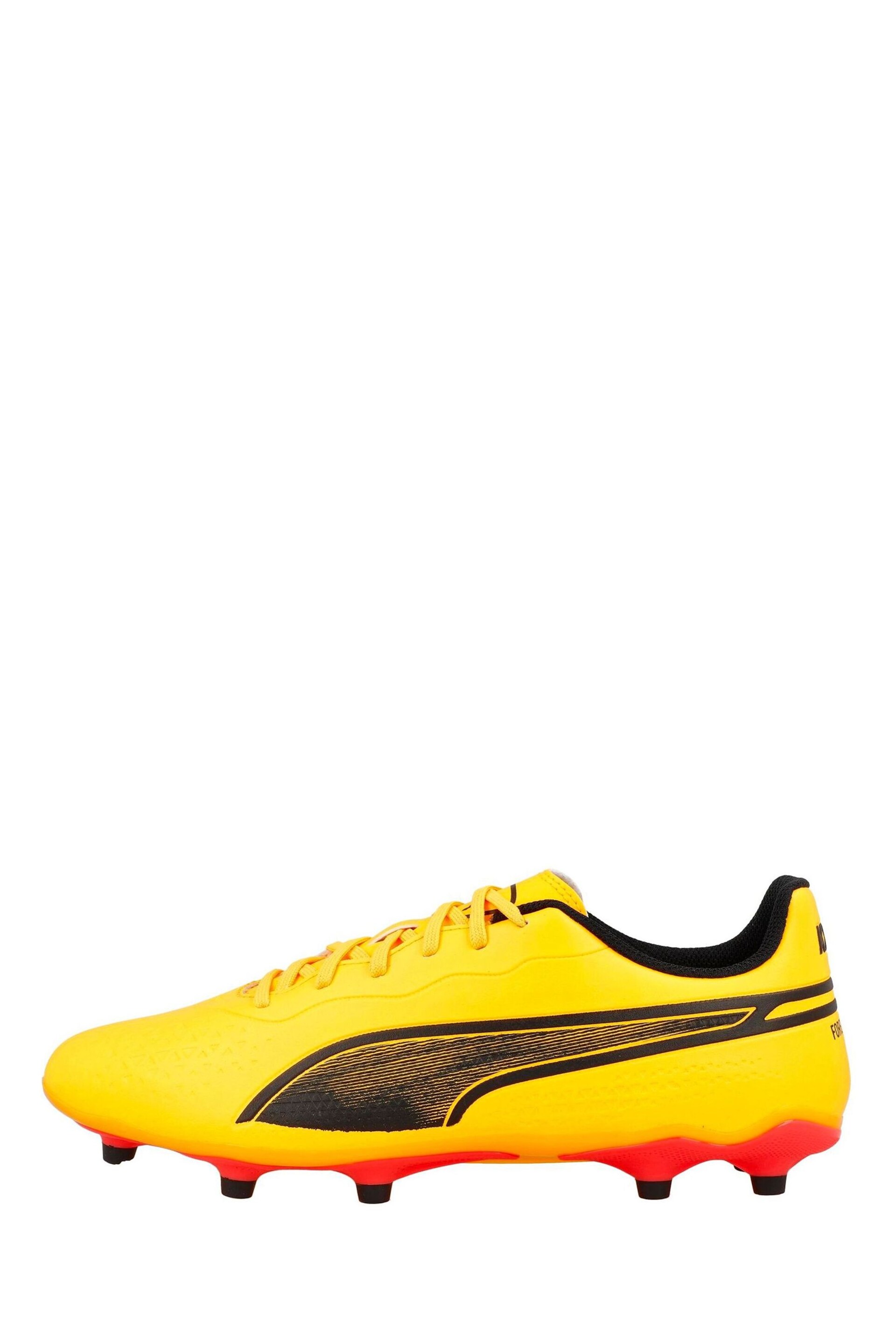 Puma Orange Mens King Match Fg/AG Football Boots - Image 2 of 7