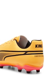 Puma Orange Mens King Match Fg/AG Football Boots - Image 5 of 7