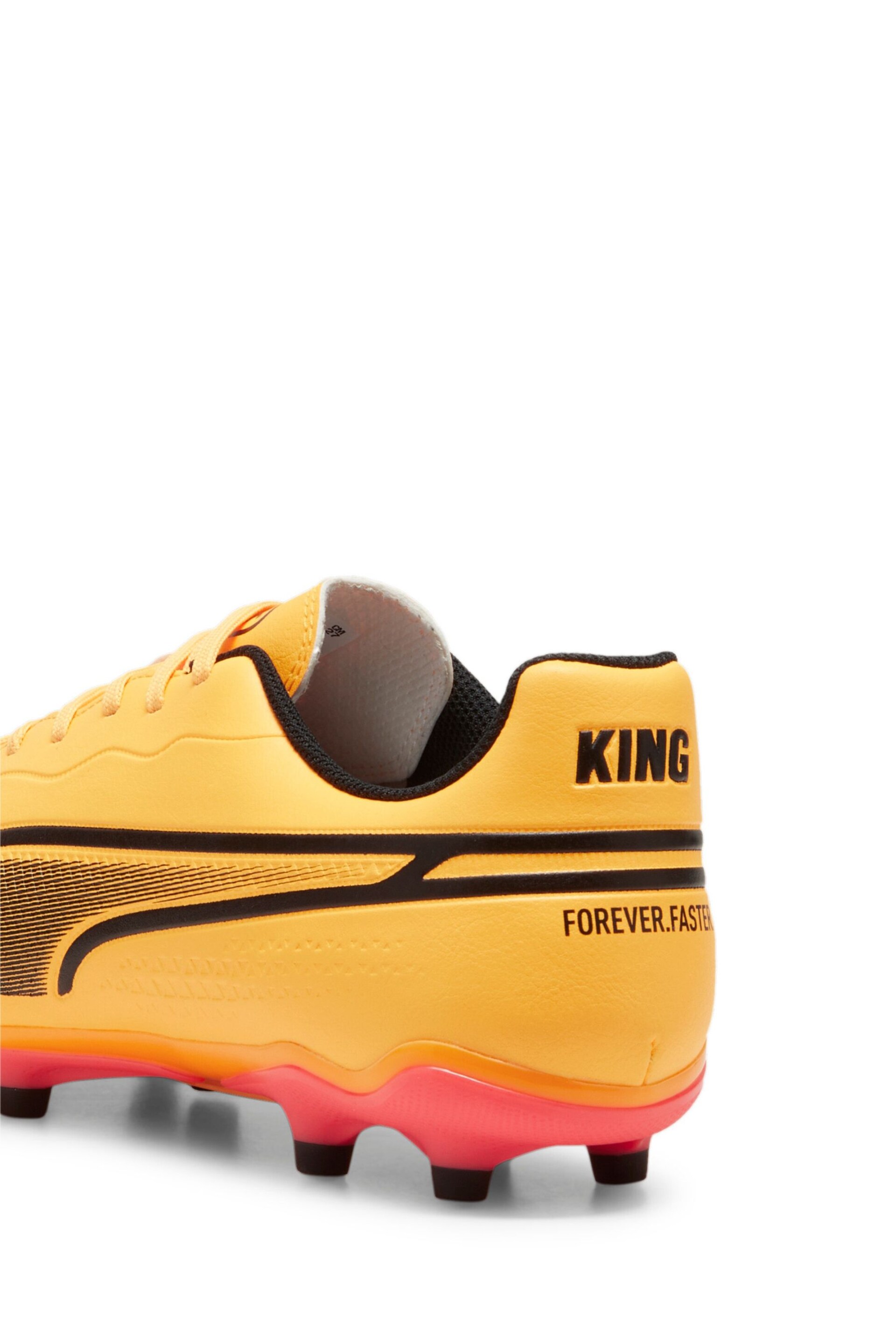 Puma Orange Mens King Match Fg/AG Football Boots - Image 5 of 7