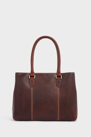 OSPREY LONDON The Madden Leather Shoulder Brown Workbag - Image 2 of 6