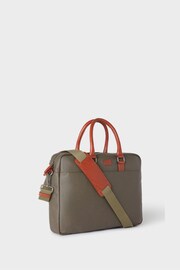 OSPREY LONDON Waxed Canvas & Glazed Calf Leather Grantham Laptop Bag - Image 2 of 4