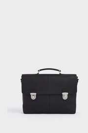 OSPREY LONDON The Forest Leather Black Briefcase - Image 3 of 7