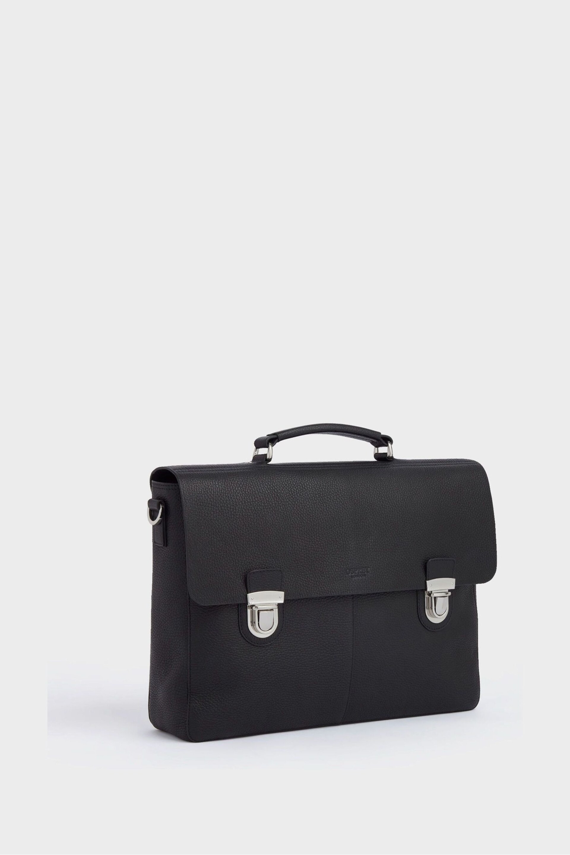 OSPREY LONDON The Forest Leather Black Briefcase - Image 4 of 7