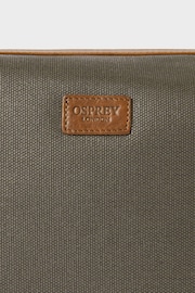 Osprey London The Large Grantham Waxed Canvas & Leather Washbag - Image 4 of 4