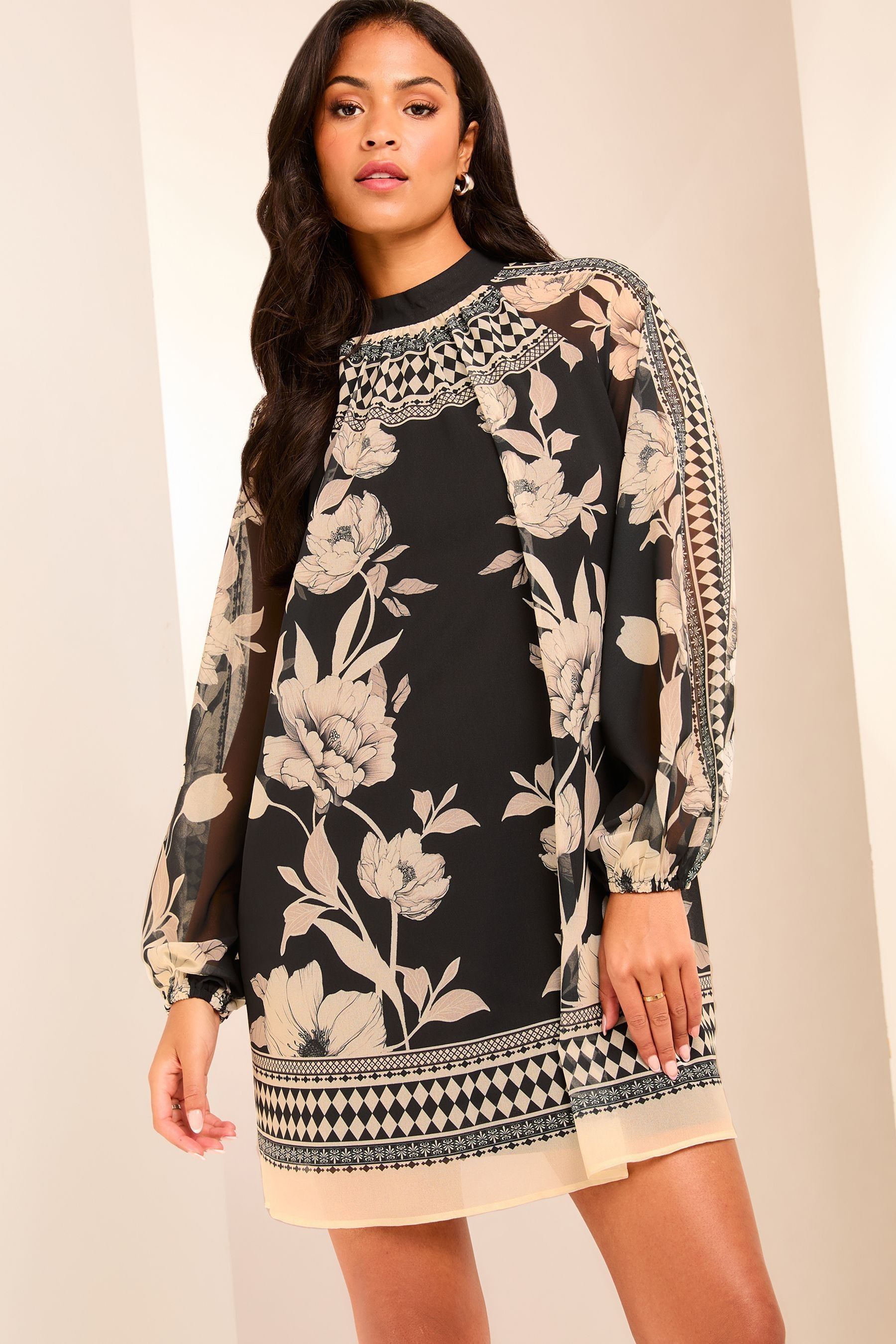 Lipsy verity print shift dress 2025