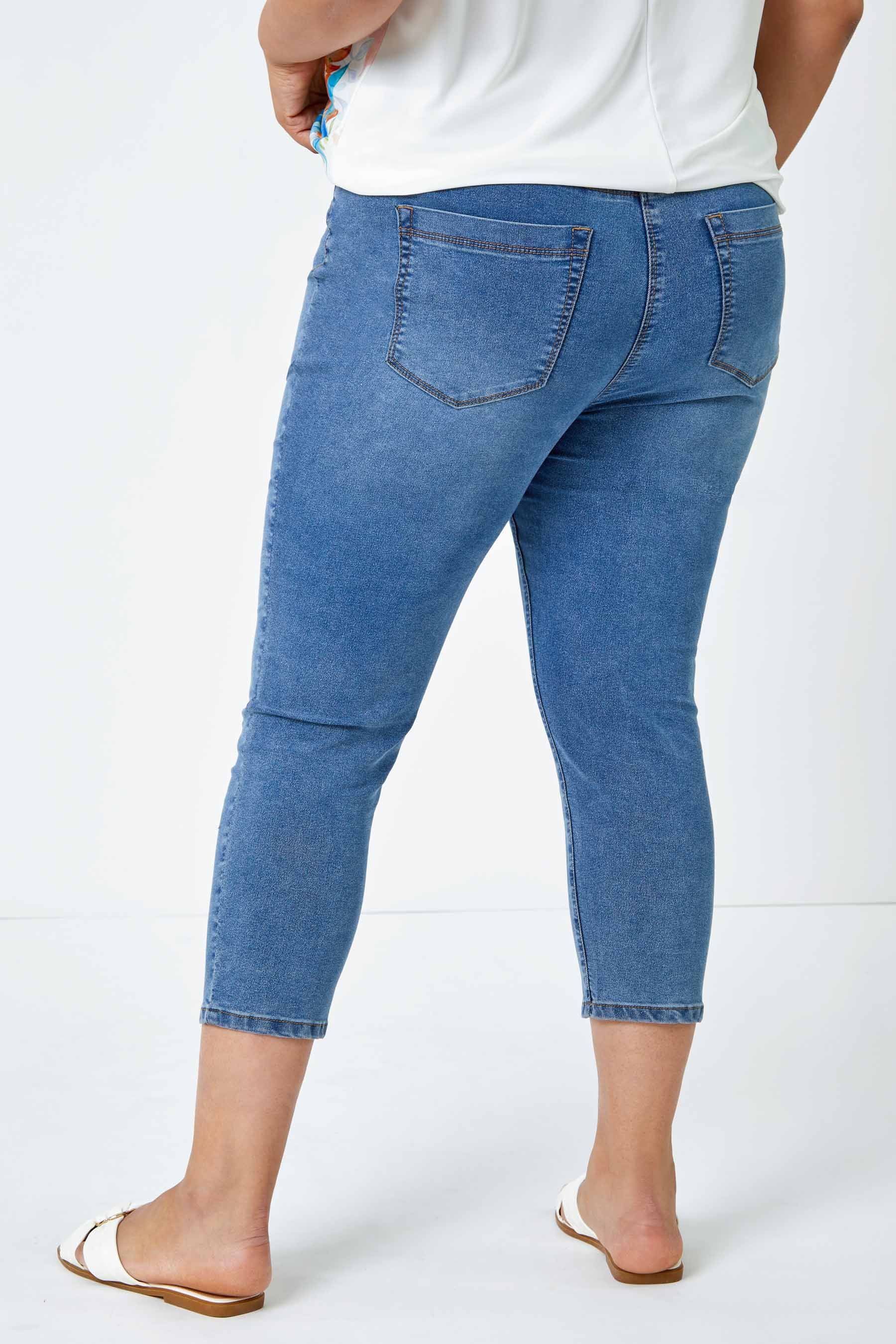 Plus size stretch denim jeggings clearance