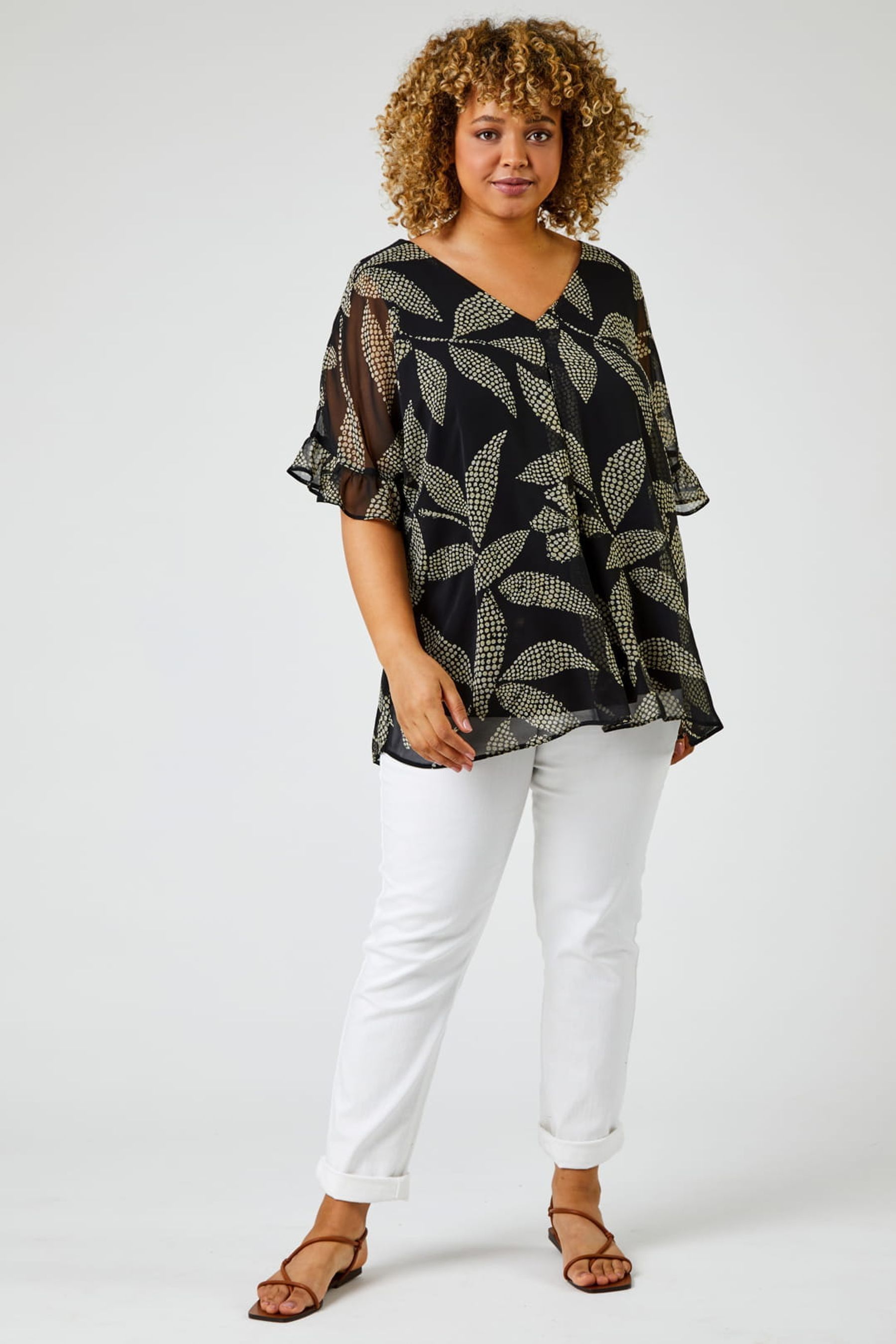 Chiffon overlay tops uk top