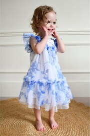 Angels Face Rosebud Flower Baby Snowdrop White Dress - Image 2 of 4